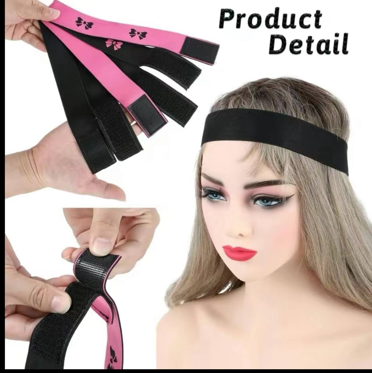 Adjustable Elastic Band for Wig Edges – Edge Melt Band for Lace Wigs