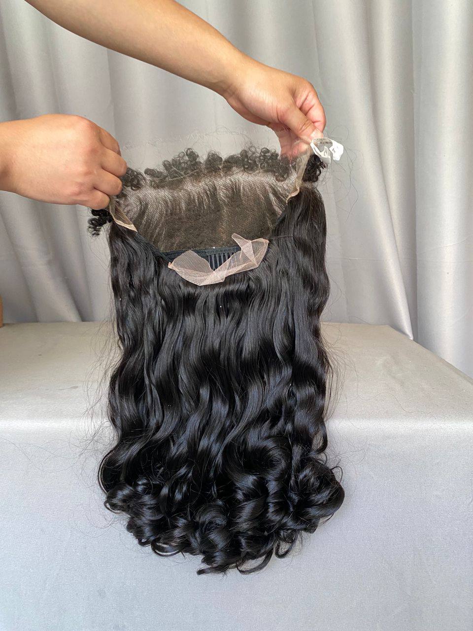 HD Lace Frontal with Baby Hair – Double Drawn 100% Human Hair