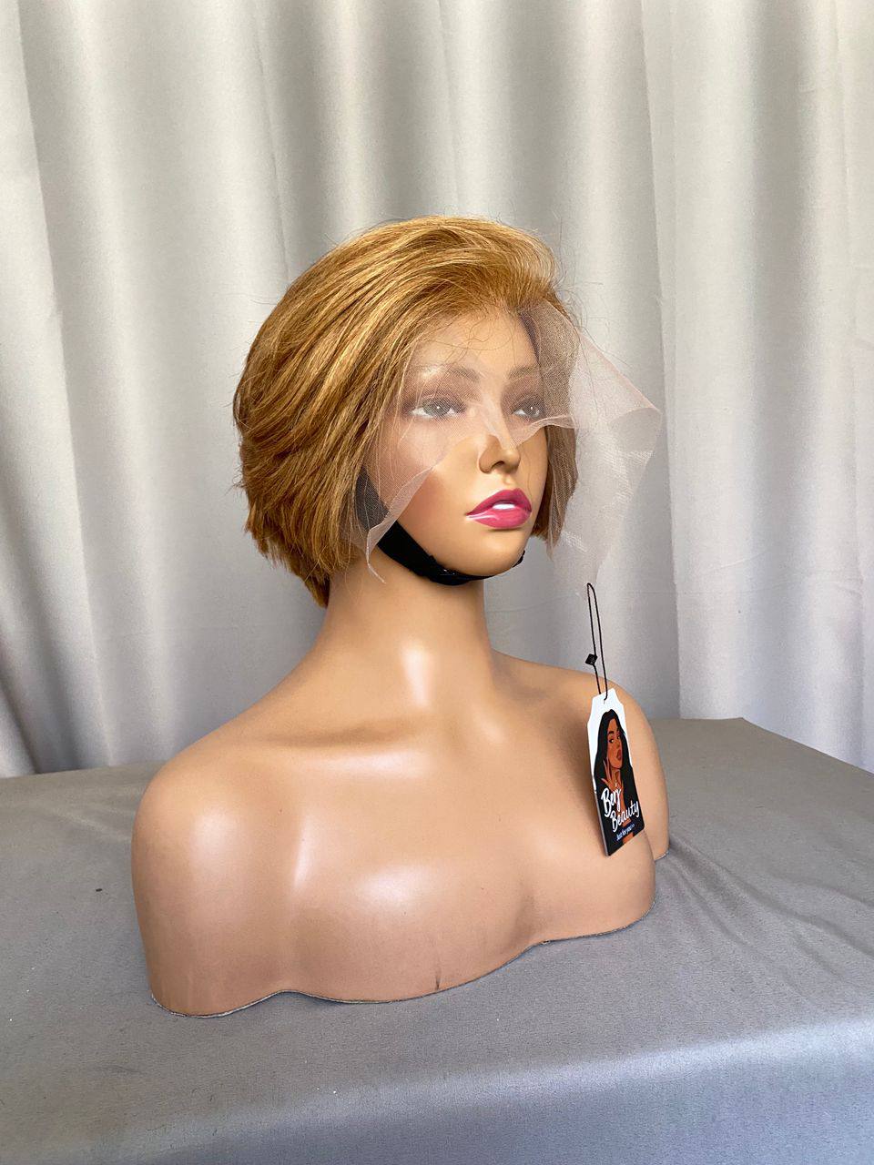 13x4 Short Pixie Wig – HD Lace Front, 100% Human Hair