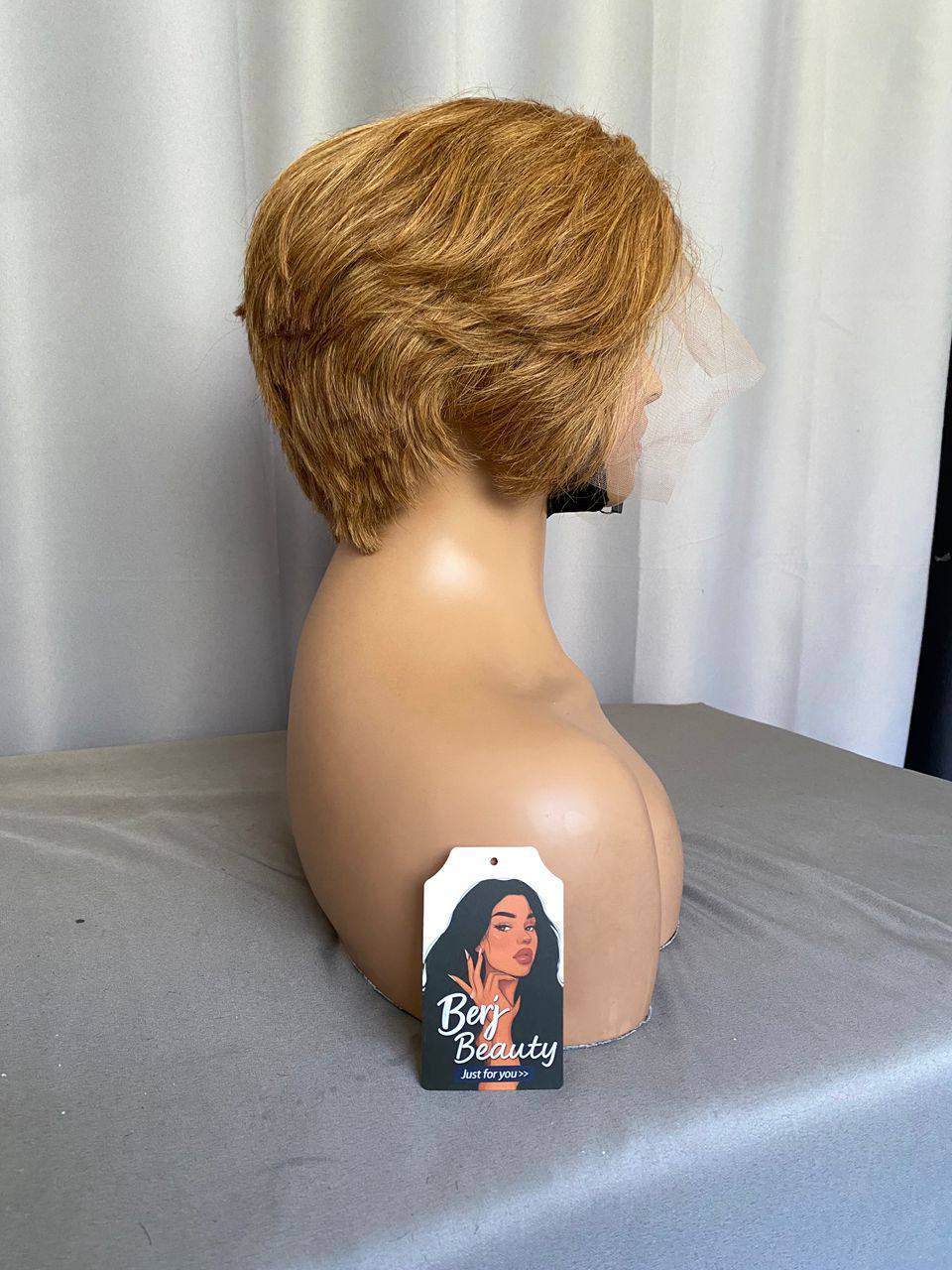 13x4 Short Pixie Wig – HD Lace Front, 100% Human Hair