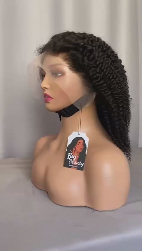 Kinky Curly 13x4 Full Frontal – 100% Human Hair | Natural Look, Volume & Definition