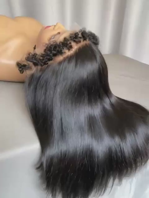 HD Lace Front Bob Wig – 100% Human Hair, Pre-Plucked, Glueless, Natural Hairline, Straight/Body Wave Styles